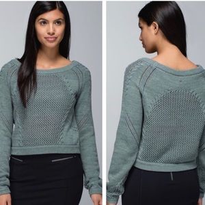 LULULEMON BE PRESENT PULLOVER DEEP SHORE SWEATER